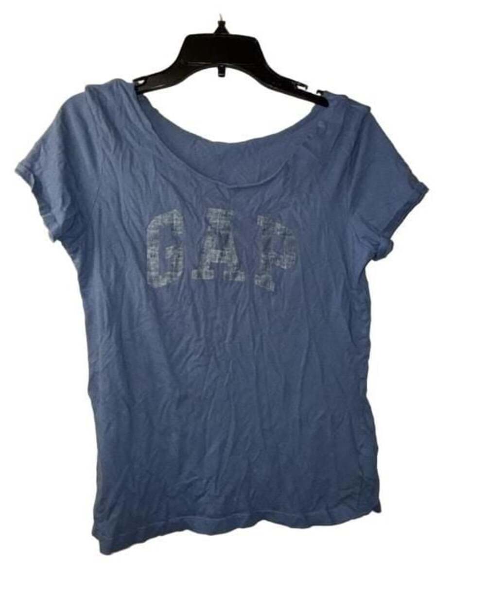 Gap Blue Logo Short Sleeve T-Shirt Women's Size M